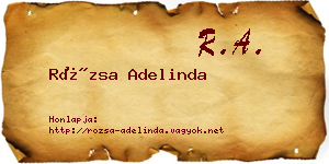 Rózsa Adelinda névjegykártya